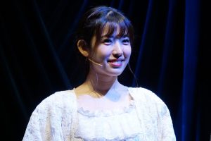 栗原沙也加　音楽劇「ハムレット」初日挨拶に登壇！