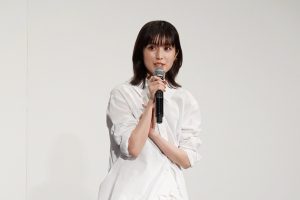 福本莉子　映画『今夜、世界からこの恋が消えても』大ヒット御礼舞台挨拶に登壇！