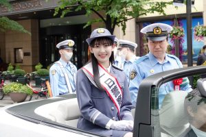 水嶋凜　一日警察署長として「交通安全パレード・交通安全のつどい」に参加！