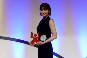 長澤まさみ　「第60回ギャラクシー賞」贈賞式に登壇！