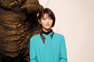 浜辺美波　映画『ゴジラ-1.0』完成報告会見に登壇！