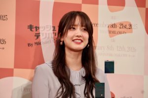 山崎紘菜　舞台「キャッシュ・オン・デリバリー」製作発表記者会見に登壇！