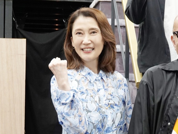 一路真輝　ミュージカル「民王」稽古場会見に登壇！